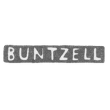 Клеймо мастера Бунтцель Якоб - Ленинград - инициалы "BUNZELL"