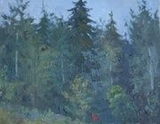 В лесу. Холст, масло. 53 х 44 см