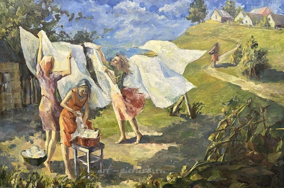 Свежий ветер. Прачки.