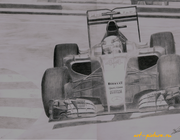 Lewis Hamilton графика, бумага