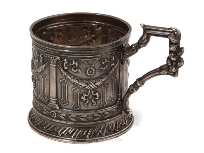 Серебряный подстаканник Клингерт Густав Густавович, Россия, 1899-1908 гг.
