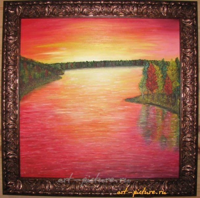 Рассвет холст, масло
