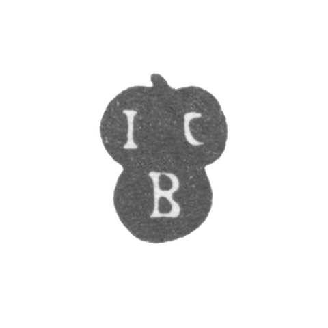 Клеймо мастера Борровский Иоган Кристоф - Рига - инициалы "ICB"