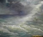 купить Море.Шторм масло оргалит 