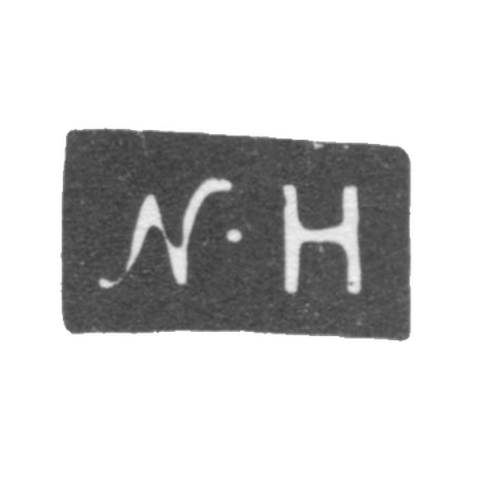 Клеймо неизвестного мастера Москвы - инициалы "N-H" - 1802 г.