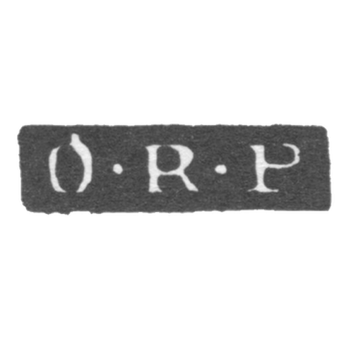 Клеймо мастера Петтелиус Отто Рейнхольд - Ленинград - инициалы "O-R-P"