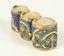 Coin holder with three compartments.