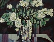 Апрель. Цветная линогравюра. 40х50 см