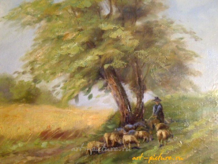 Сельский пейзаж, холст, масло. 60 х 80 см,