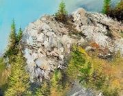 Летом в горах масло,холст