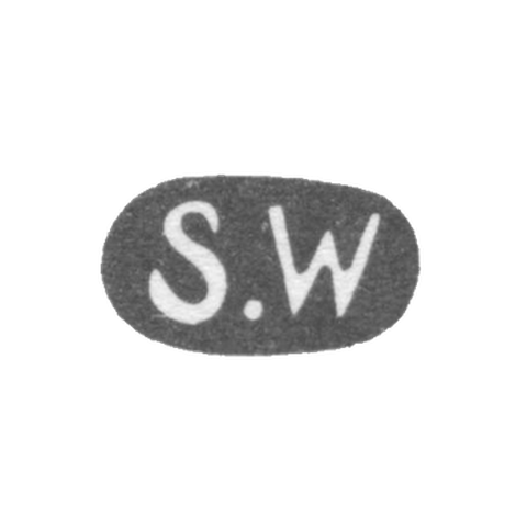 Клеймо мастера Векева Стефан - Ленинград - инициалы "S.W"