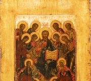 Икона с изображением расширенной деисиды