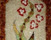 Мозаичное панно Драконьи цветы / Dragon flowers Мозаика на стекле 