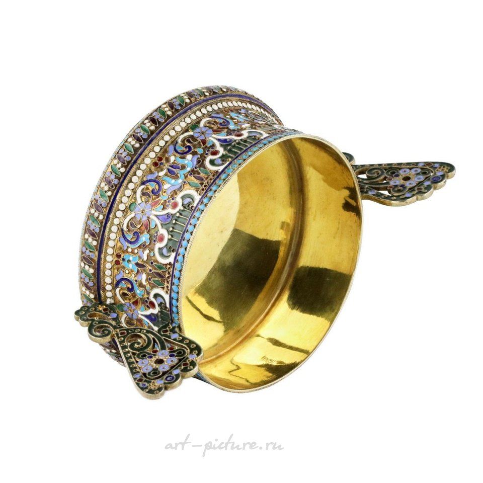 Русское серебро , Серебряная русская сахарница с щипцами