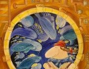 Вечерняя сказка Холст на подрамнике, акрил, лайнер , Pearl marker 
