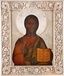 Икона Христа Пантократора с серебряно-золоченым и...