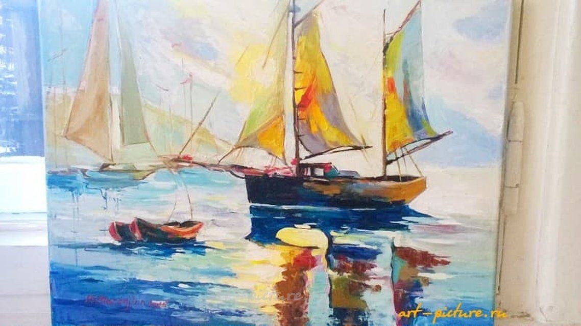 Море,море масло, холст