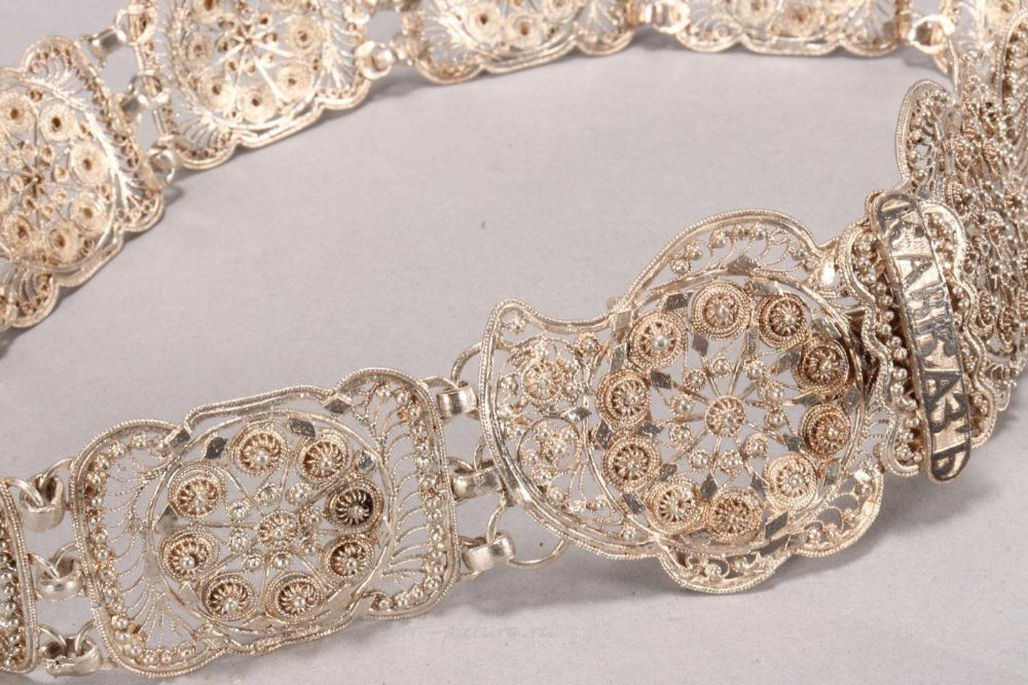 Russian silver , Russian Caucasus Silver and Niello Belt.