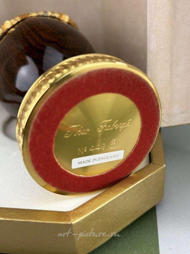 Русское серебро , Яйцо Theo Faberge Swag из 24-каратного золота, лимитированное издание 1985 года