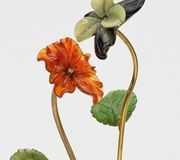 Flower-filled small vase