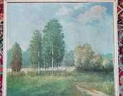 Берёзовая роща масло, холст 