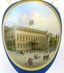 ВАЗА НА ОКТАГОНАЛЬНОМ ЦОКОЛЕ С РУЧКАМИ ИЗ БИСКВИТА. KPM БЕРЛИН. 1875 Г.