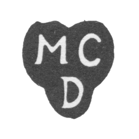 Клеймо мастера Дюбюлон Мартин Шарль - Ленинград - инициалы "MCD"