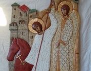 Святой Георгий Художественное панно 