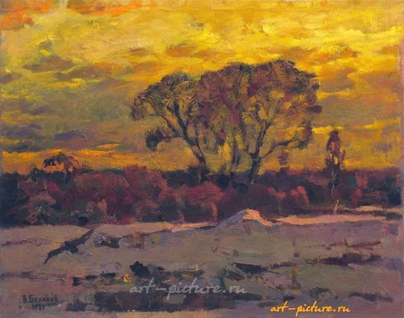 "Конец зимы" масло, холст