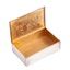 Russian cast silver cigar box with peasants