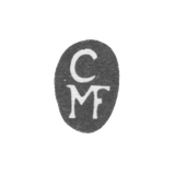 Клеймо мастера Мансфельд Кристофер I - Таллин - инициалы "CMF" - 1682-1731 гг.