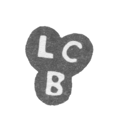 Клеймо неизвестного мастера Астрахани - инициалы "LCB" 1772-1797