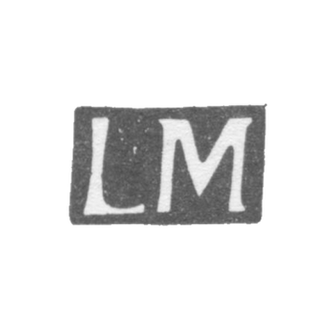 Клеймо мастера Михельсен Леопольд Эдуард - Таллин - инициалы "LM" - 1847-1888 гг.