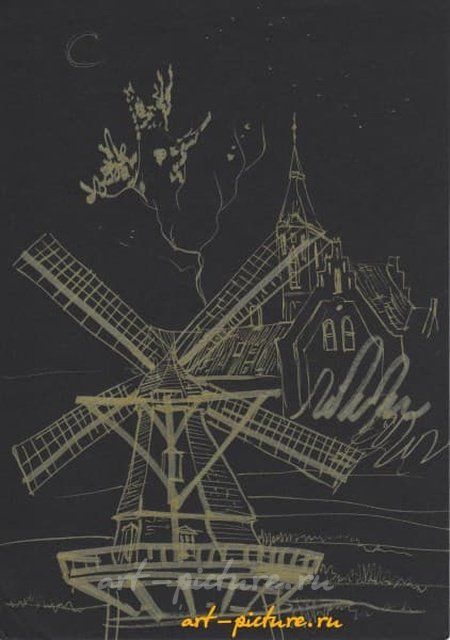 ДАНИЯ В ЗОЛОТЕ НА ЧЁРНОМ (DENMARK IN BLACK AND GOLD) ЗОЛОТЫЕ ЧЕРНИЛА, ТОНИРОВАННАЯ БУМАГА (GOLDEN INK, PAPER )
