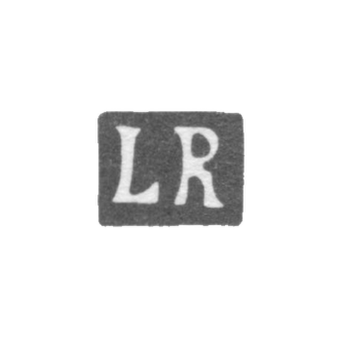 Клеймо мастера Розенталь Л. - Рига - инициалы "LR" - 1897-1936 гг.