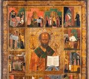 ОЧЕНЬ БОЛЬШАЯ ВИТА-ИКОНА СВ. НИКОЛАЯ МИРЛИКИЙСКОГО Русская, 3-я