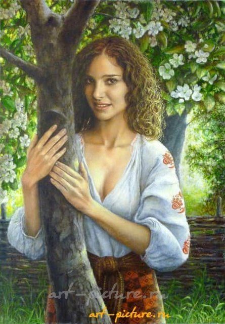 В садочку масло, холст
