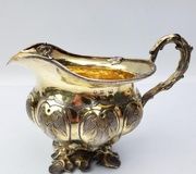 Старинный креманок из серебряного покрытия высокого качества