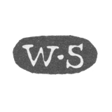 Клеймо мастера Зенгбуш Фридрих Вильгельм - Ленинград - инициалы "W-S"