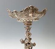 Русская серебряная центральная композиция, около 1850 года. Особенности Св. ...