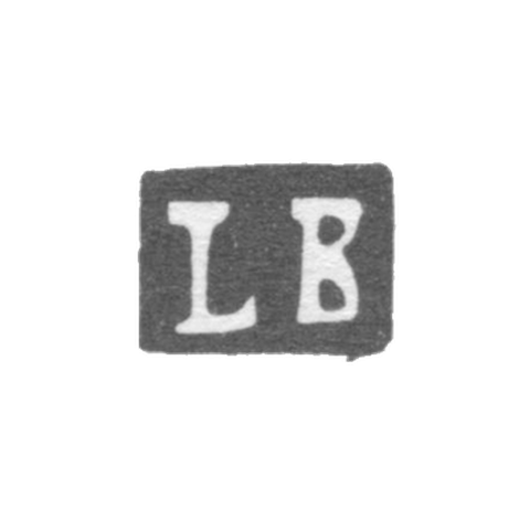 Клеймо неизвестного мастера Риги - инициалы "LB" - 1919-1940 гг.