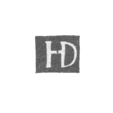 Клеймо мастера Диль Хан (Dyla Hanus) - Вильно - инициалы "HD" - 1595-1630 гг.