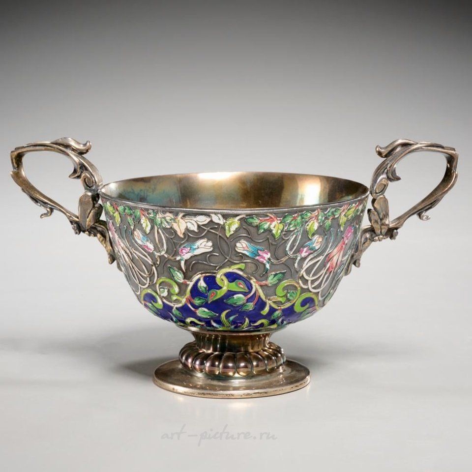 Russian silver , Silver menorah by Pavel Akimov Ovchinnikov