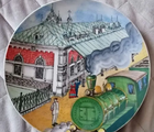 купить Тарелка живописная, ручная авторская роспись, эксклюзивно для РЖД