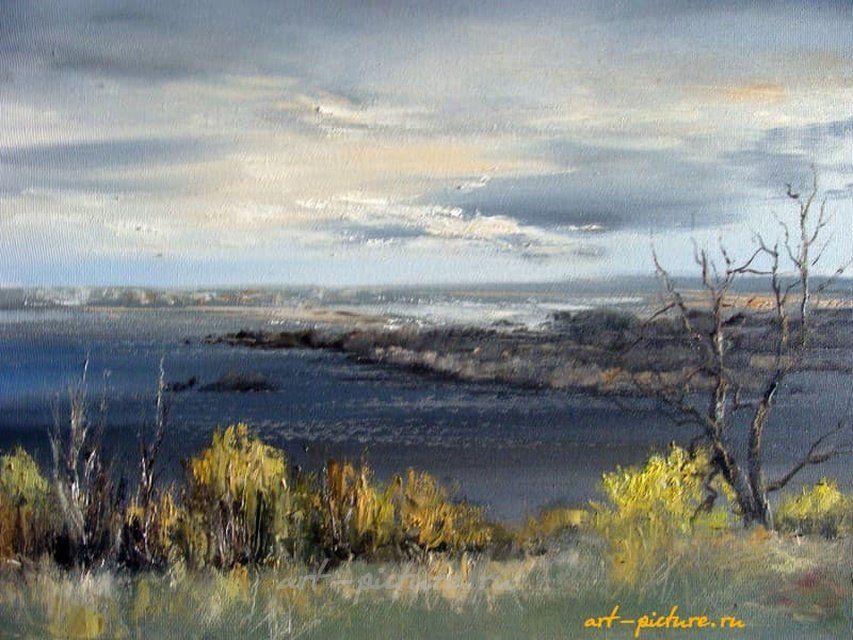 Волга за Кашпиром масло,холст