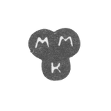 Клеймо неизвестного мастера Пскова - инициалы "ММК" - 1793 г.