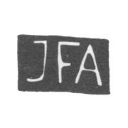 Клеймо мастера Андреев Иван Федоров - Москва - инициалы "JFA" - 1883-1896 гг.