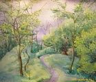 купить В южном парке Бумага, акварель 