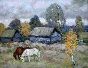 Сарайчики. Холст, масло. 45 х 55 см