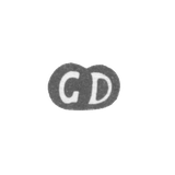 Клеймо мастера Дехант Георг - Рига - инициалы "GD"